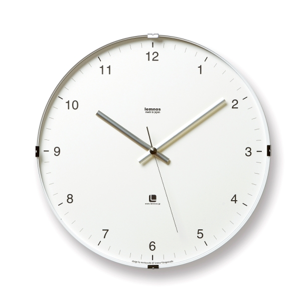 Wanduhr Weiß North Clock Lemnos