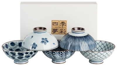 Japanische Reisschale Set TAYO-CHAWAN Japan Schalen Porzellan