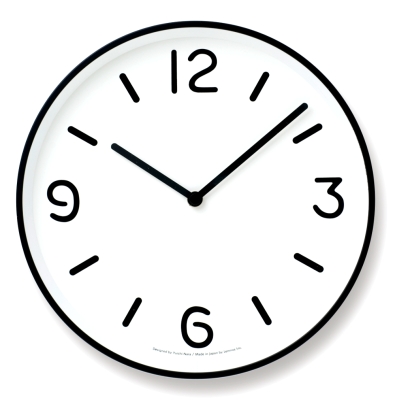 Lemnos Uhr Mono Clock weiß