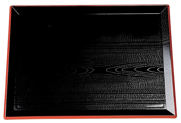 Lacktablett NURIBON Japan Tablett japanische schwarz rot